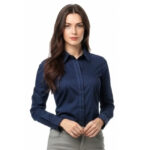 Camisa Social Azul Marinho - Imagem 2