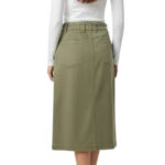 Saia Midi Verde Oliva - Imagem 3
