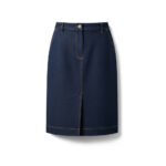 Saia Jeans Escuro Clássica