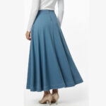 Saia Plissada Azul Serenity - Imagem 4