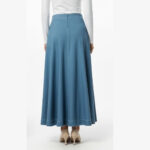 Saia Plissada Azul Serenity - Imagem 5